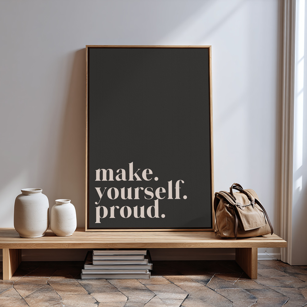 Obraz na płótnie - Make yourself proud in guest room