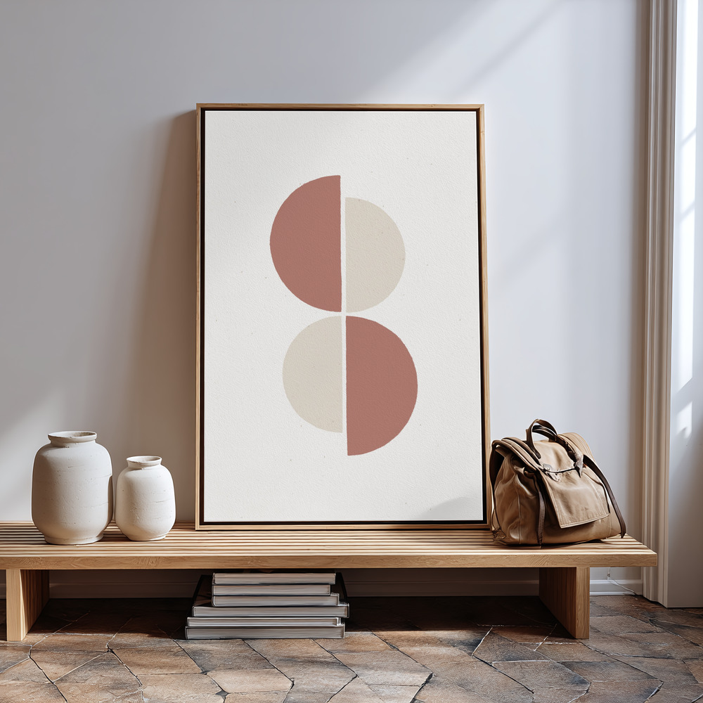 Canvas print - Rust and Sand - Duo in guest room