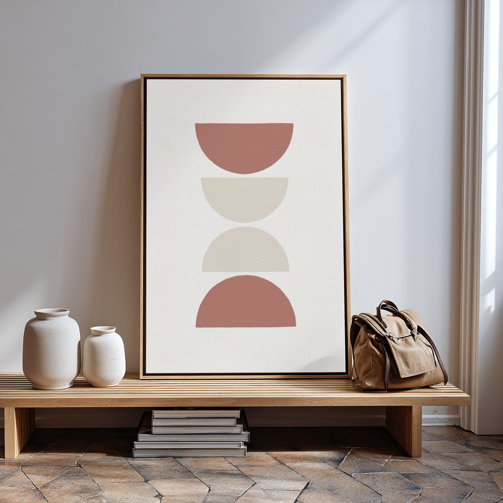 Canvas print - Rust and Sand - Lungo in guest room