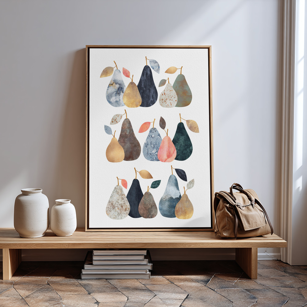 Canvas print - Pears in guest room