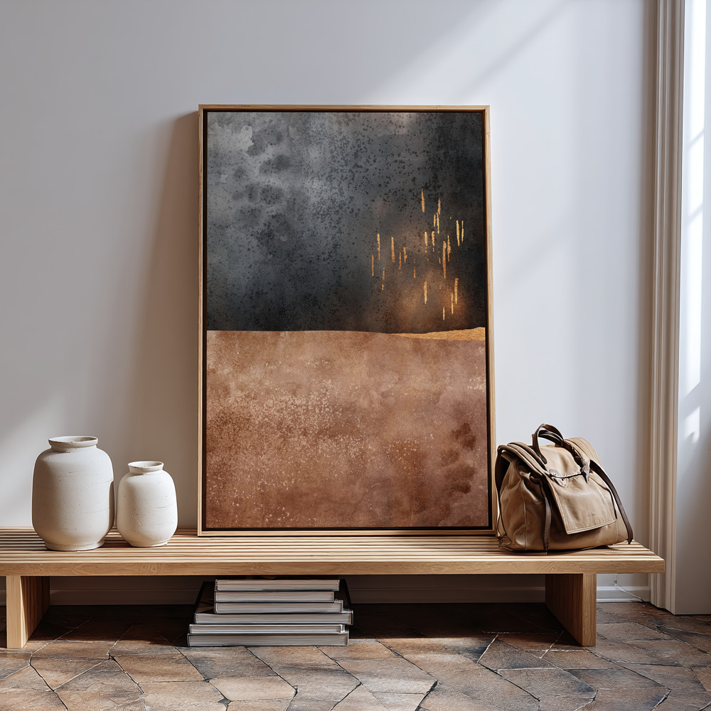 Canvas print - Autumn Rain in guest room
