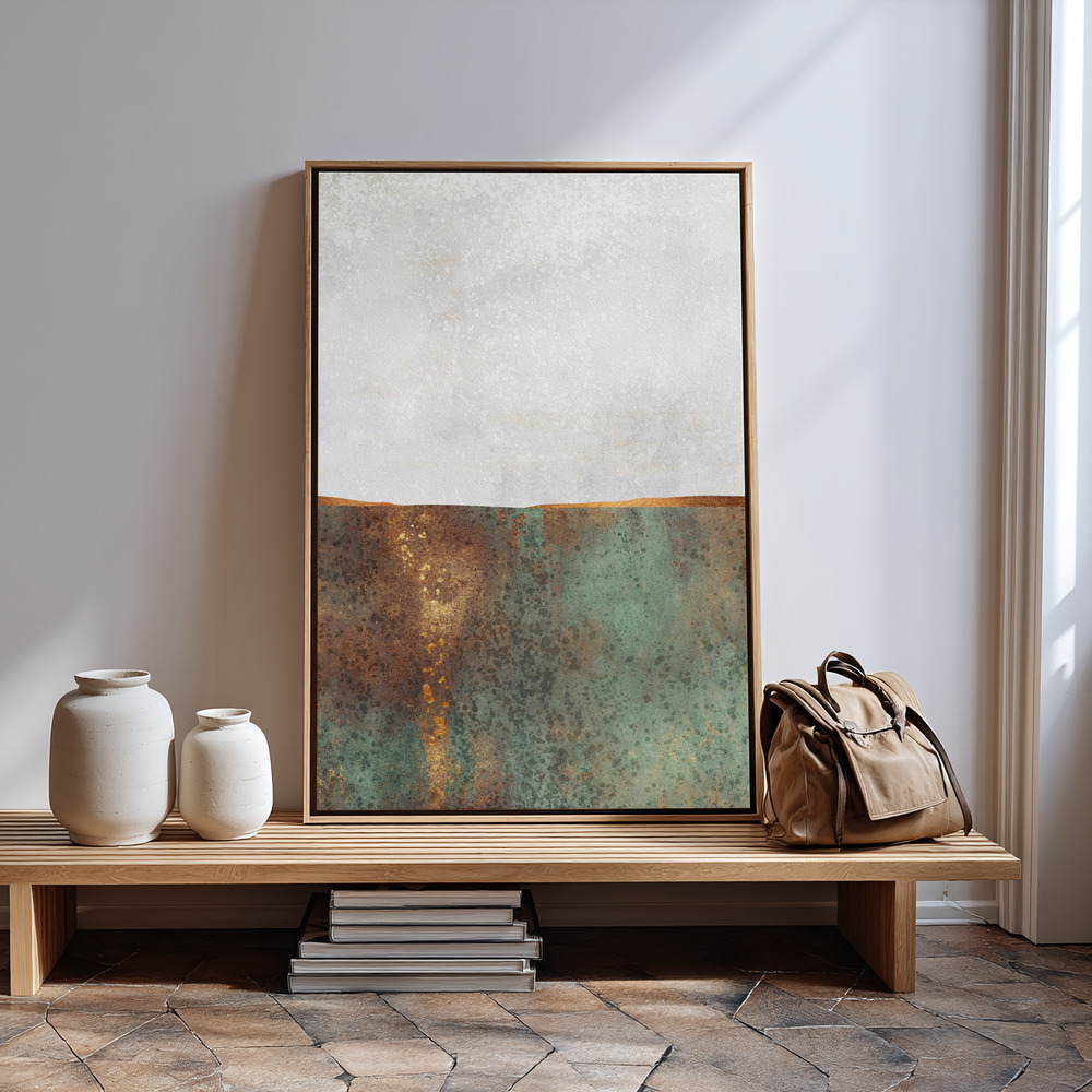 Canvas print - First Snow in guest room