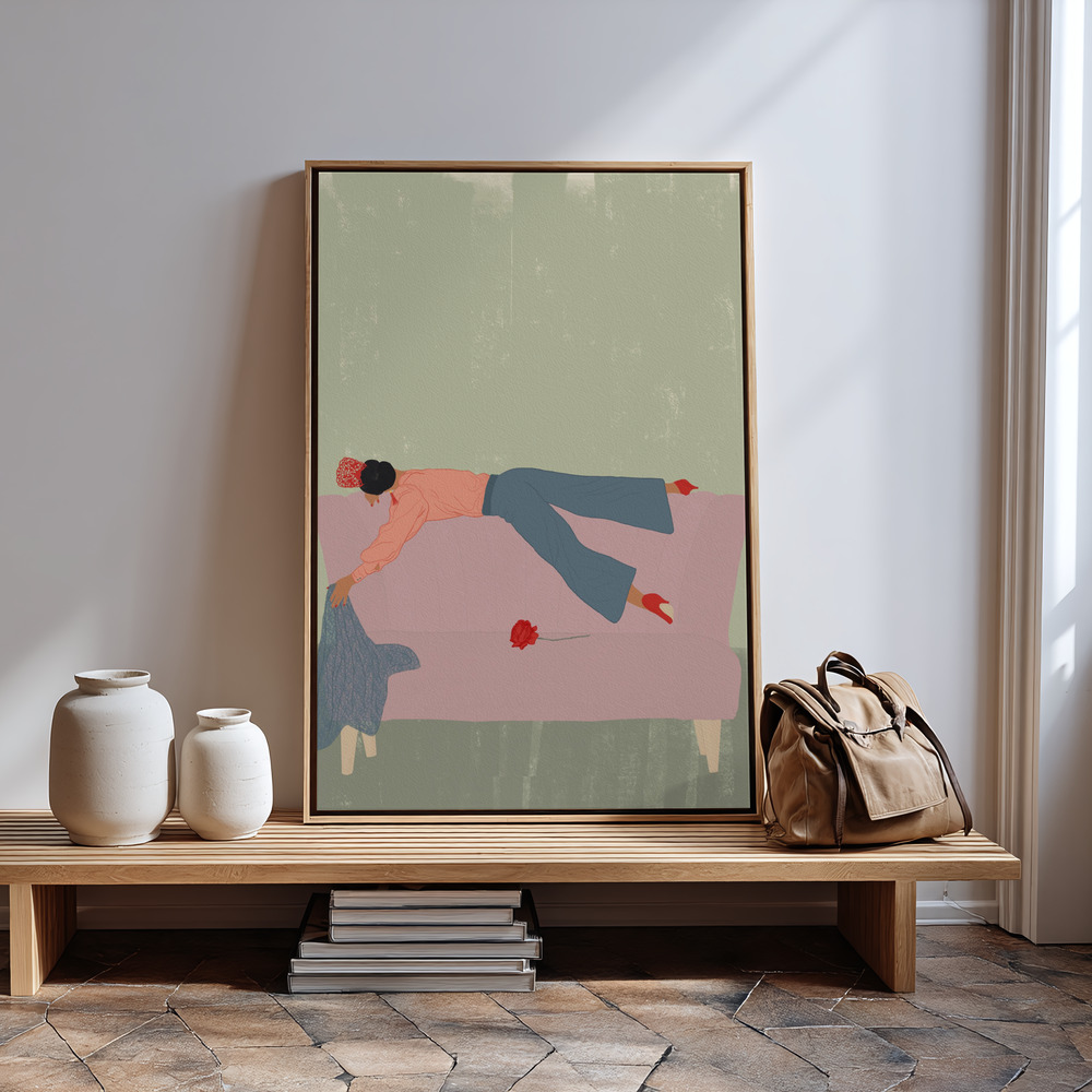 Canvas print - Rocío in guest room