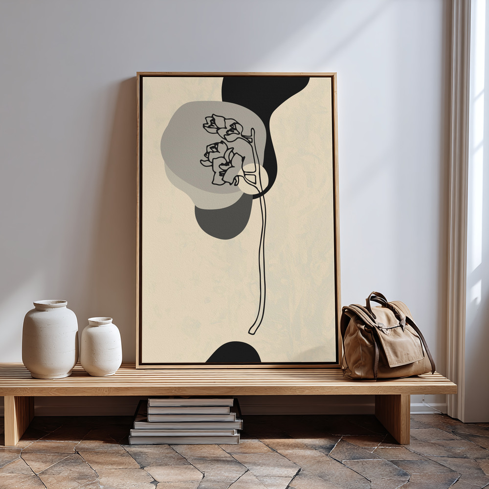 Canvas print - Abstract Flower 3 in guest room