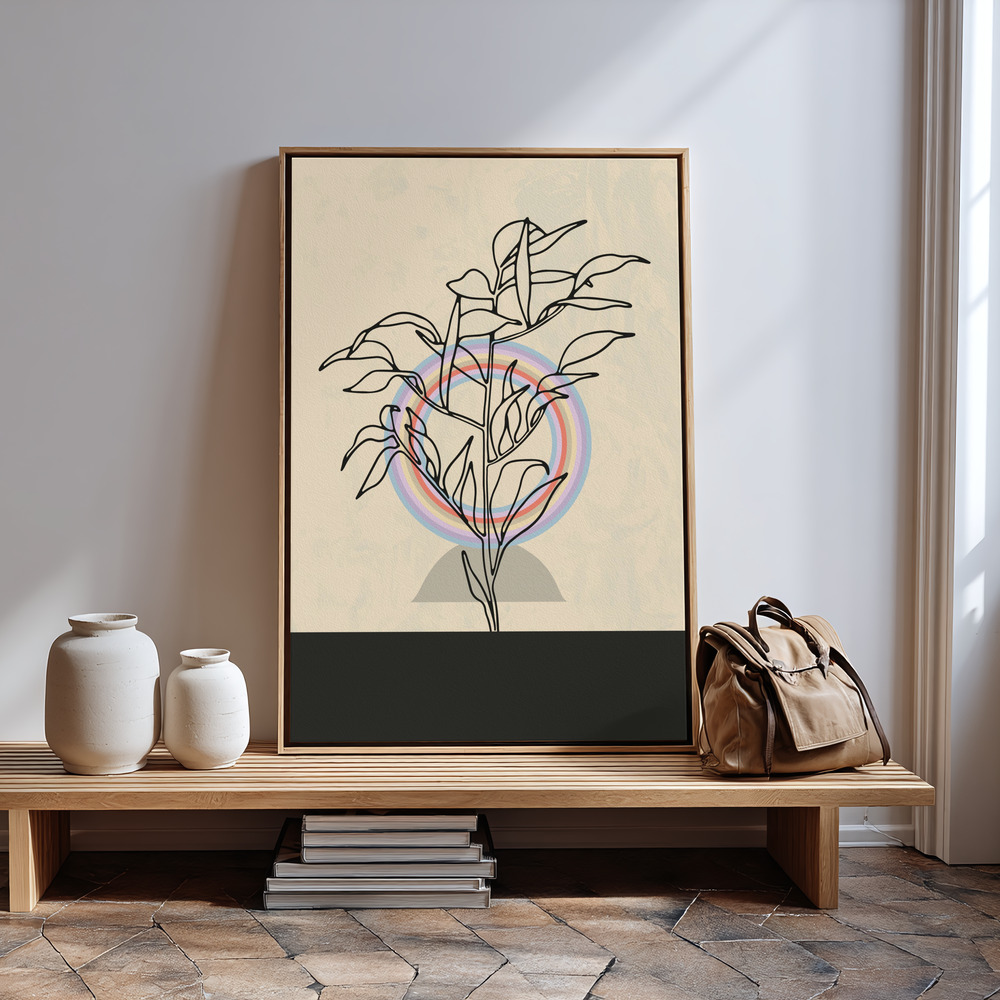Canvas print - Abstract Flower 2 in guest room
