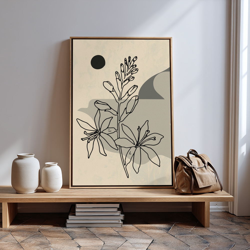 Canvas print - Abstract Flower 1 in guest room