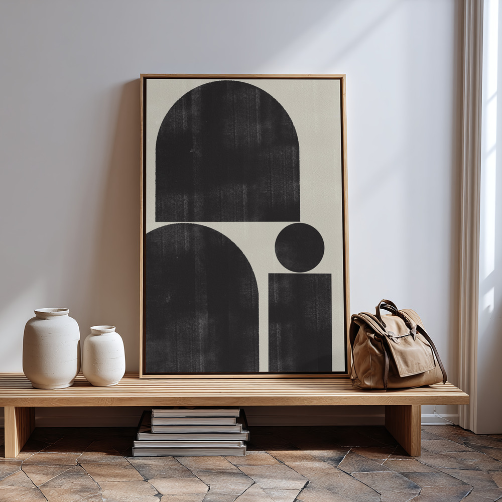 Canvas schilderi - Shape Study No1. bij de ingang