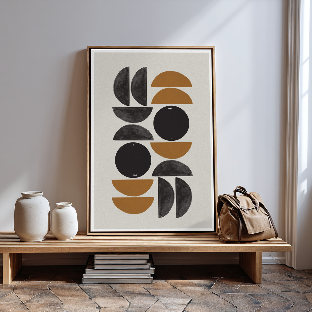 Canvas print - Retro Composition in guest room