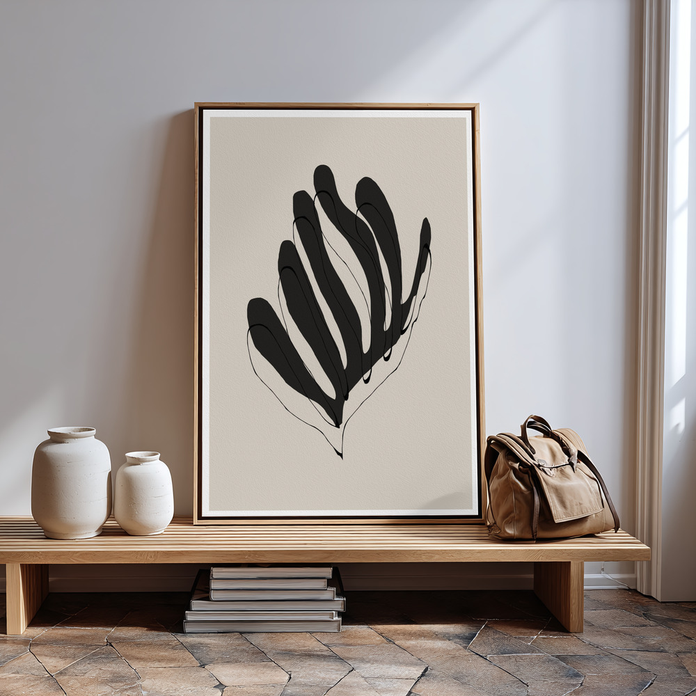 Canvas print - Modern Flower in guest room