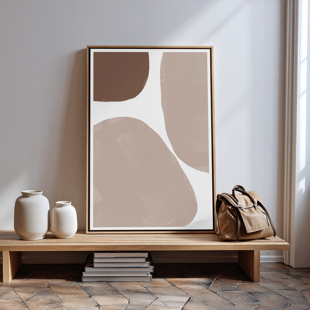 Canvas print - Soft Composition No4. in guest room