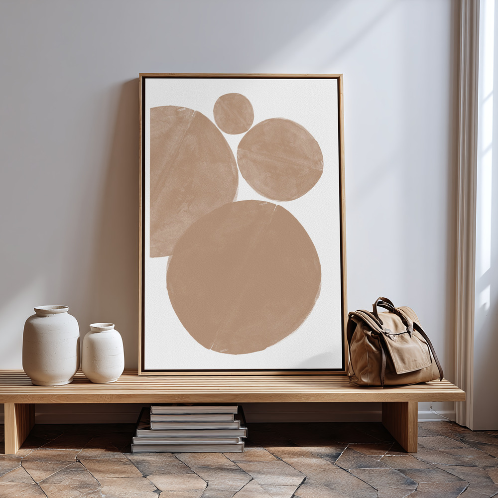 Canvas print - Soft Composition No5. in guest room