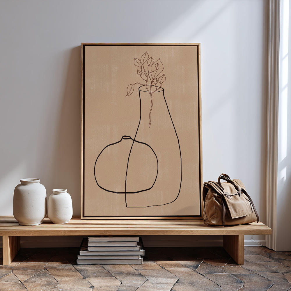 Canvas print - Vases No6. in guest room