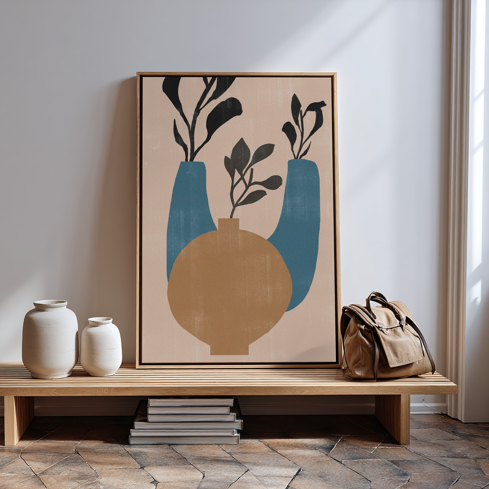 Lienzo - Vases No7. in guest room