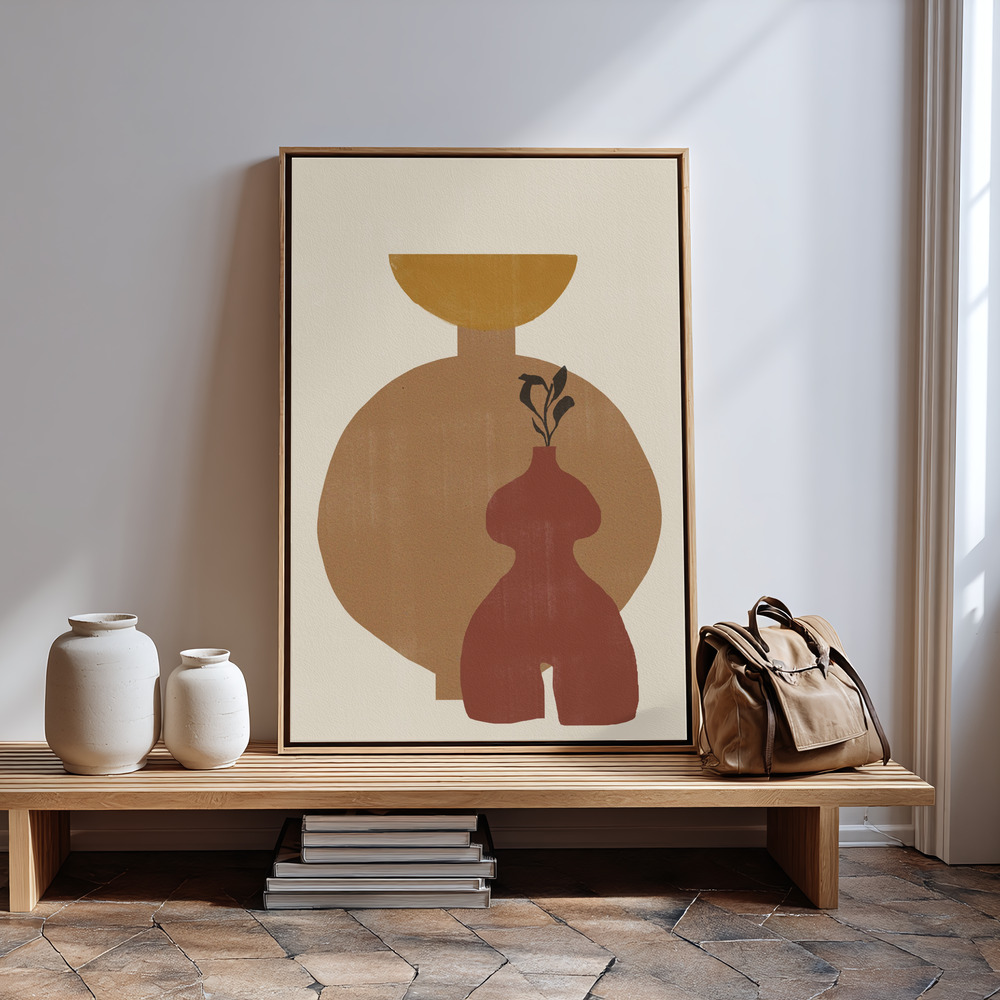 Toile - Vase No10. à l'entrée