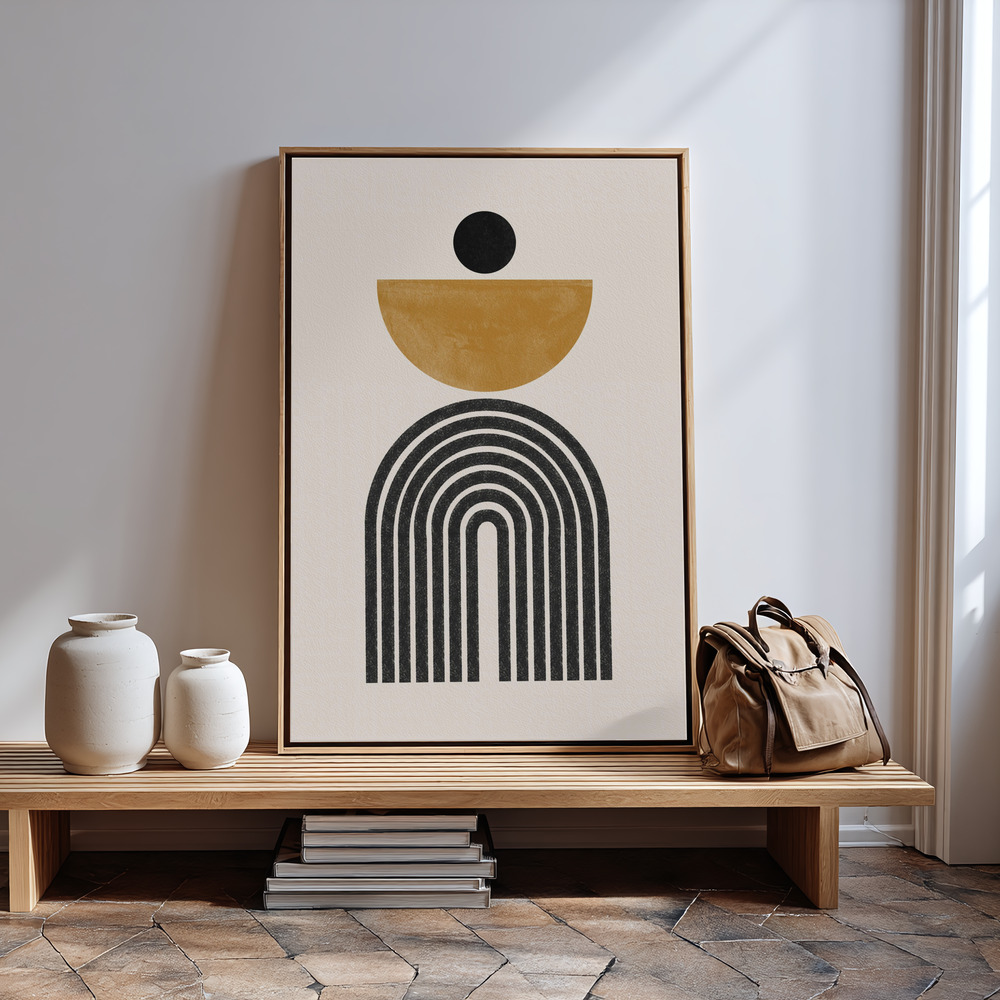 Canvas print - Mid Century No2. in guest room