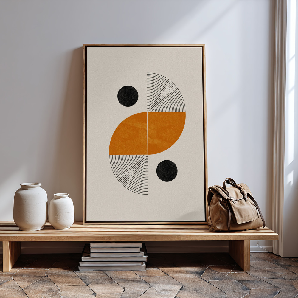 Canvas print - Retro Shape in guest room