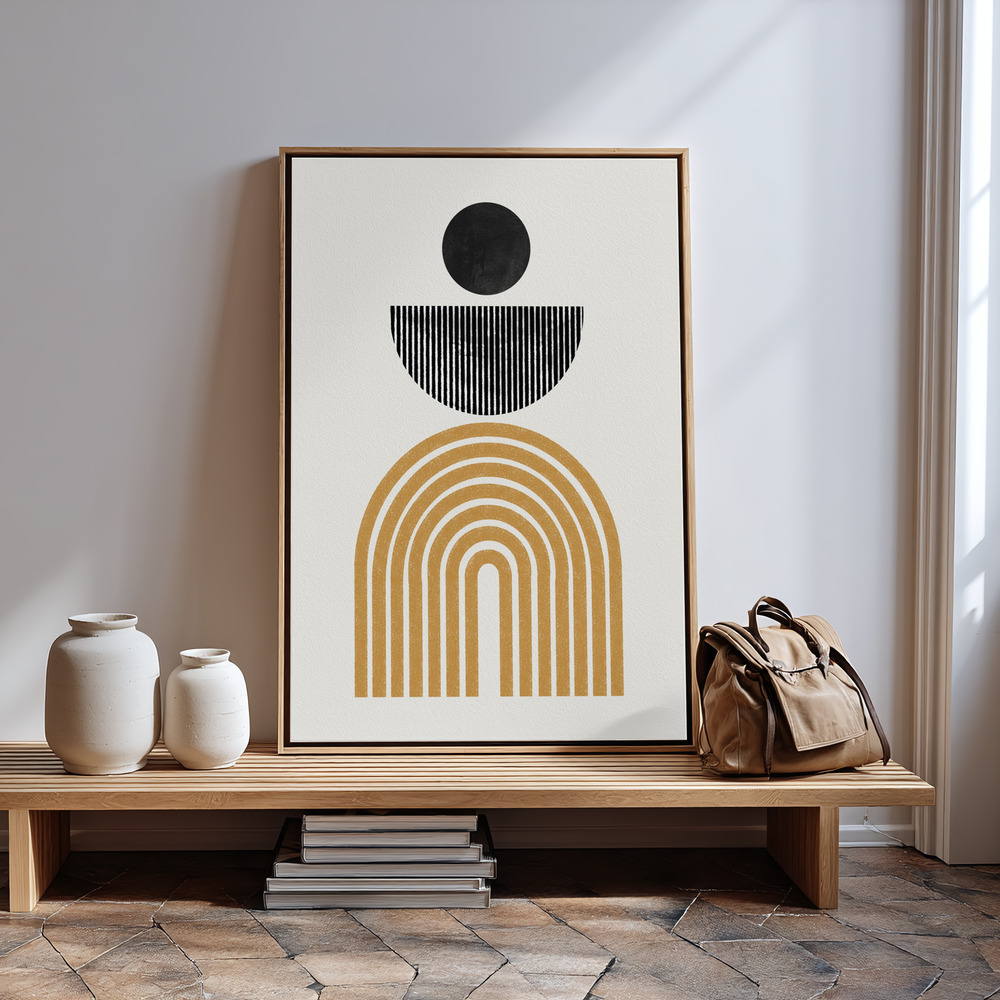 Canvas print - Midcentury Composition in guest room