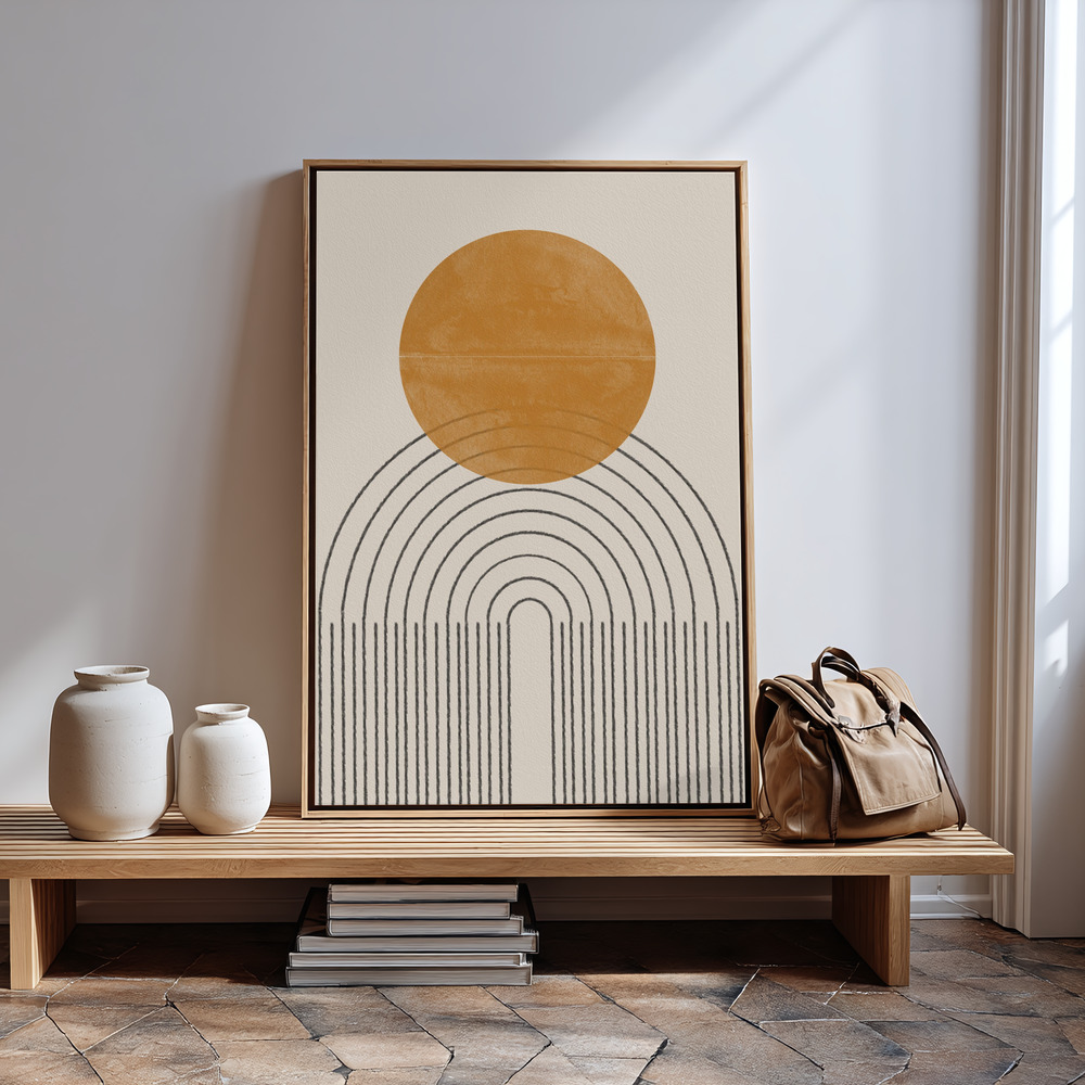 Canvas print - Arch Composition No4. in guest room