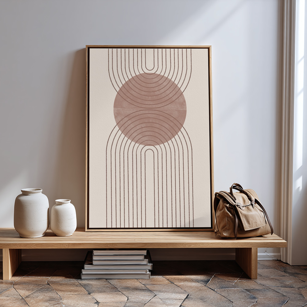 Canvas print - Arch Composition No5. in guest room