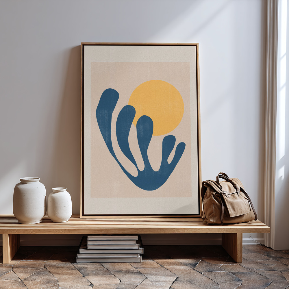 Canvas print - Modern Plant No1. in guest room