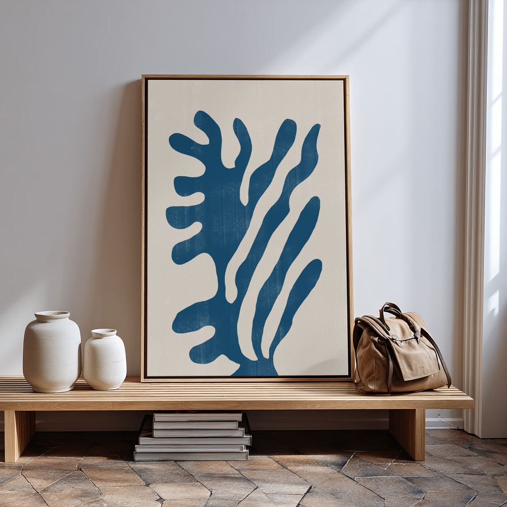 Canvas print - Abstract Plant No2. in guest room
