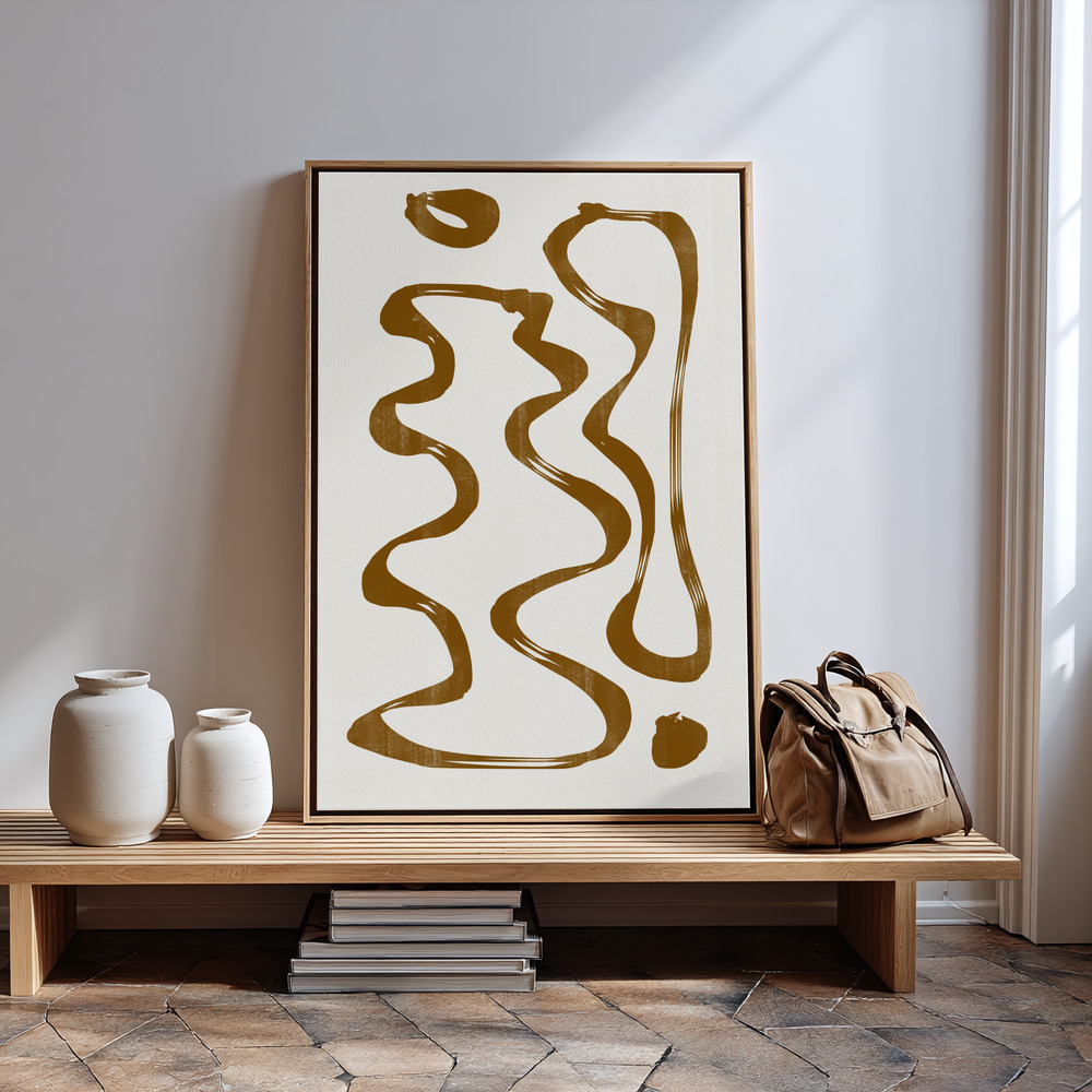 Canvas taulu - Abstract Line No7. in guest room