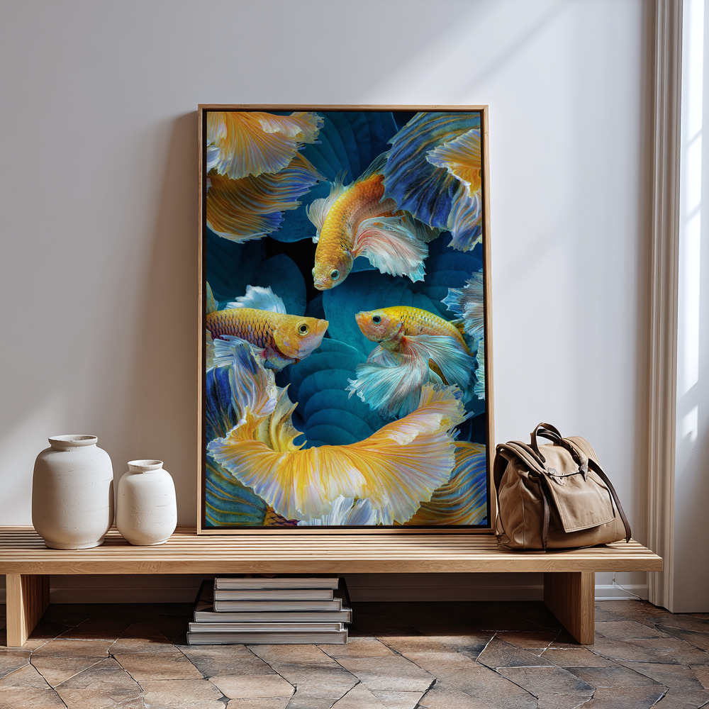 Canvas print - ColorFish in guest room