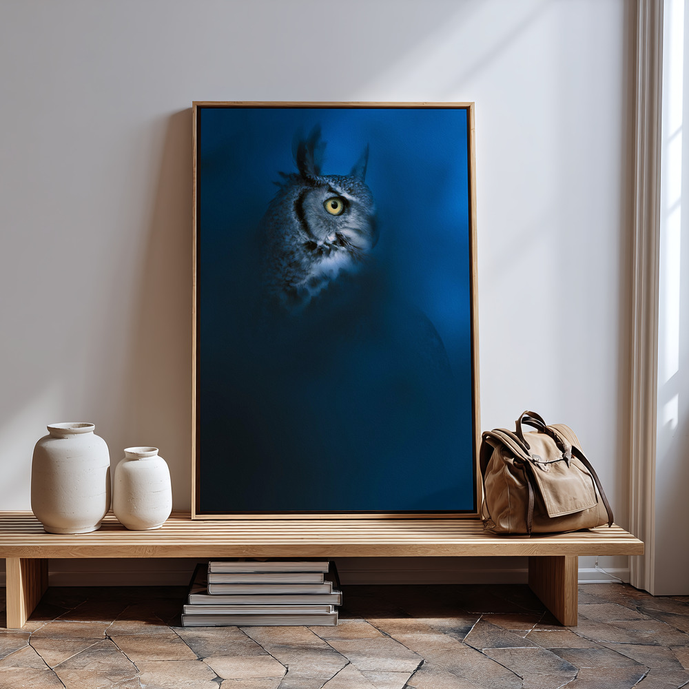 Lienzo - Blue junto a la entrada