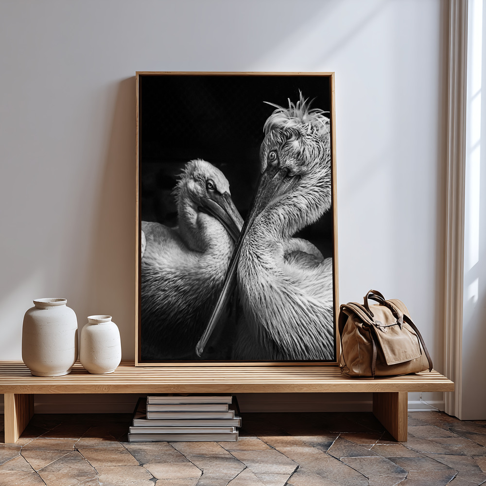 Canvas print - Crisscross in guest room