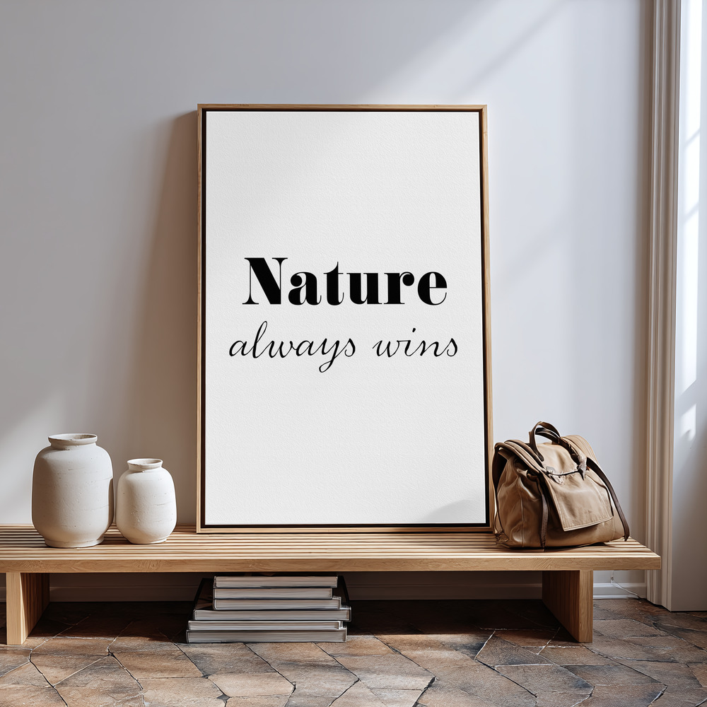 Canvas print - Nature always wins in guest room
