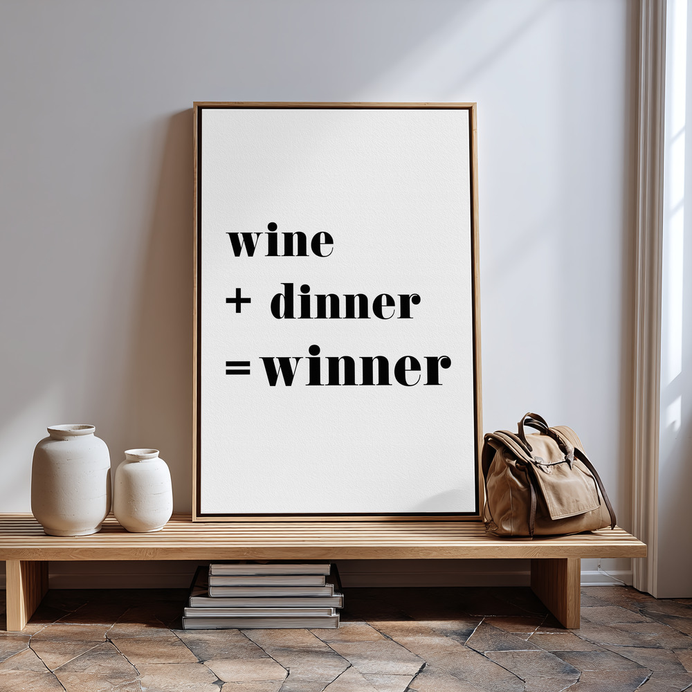 Canvas print - Winner in guest room
