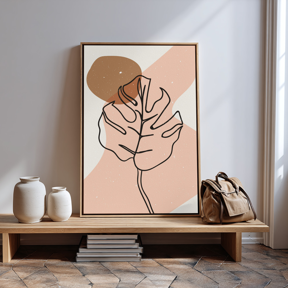 Canvas print - Abstract composition 22 in guest room