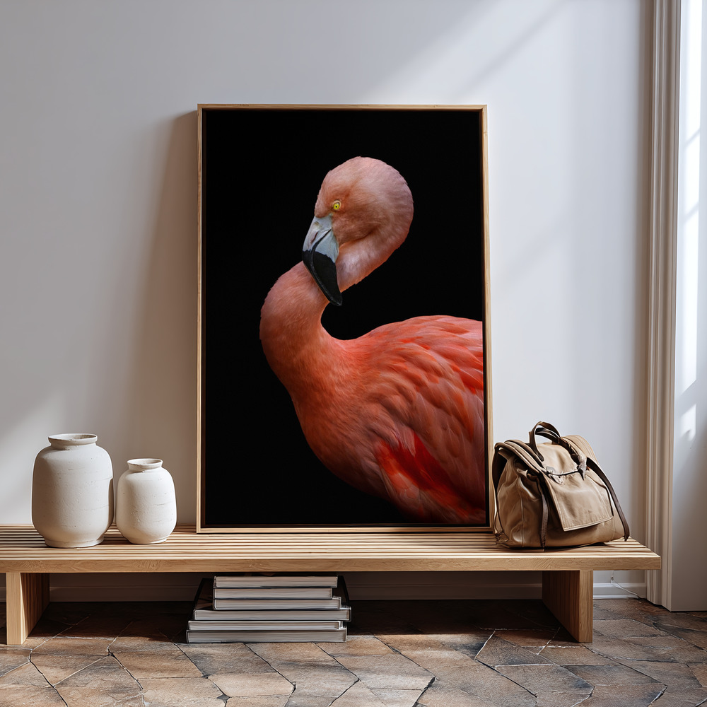 Canvas print - Flamingo's Poise in guest room