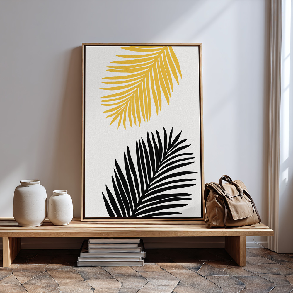 Canvas print - Palm Leaf 14 in guest room