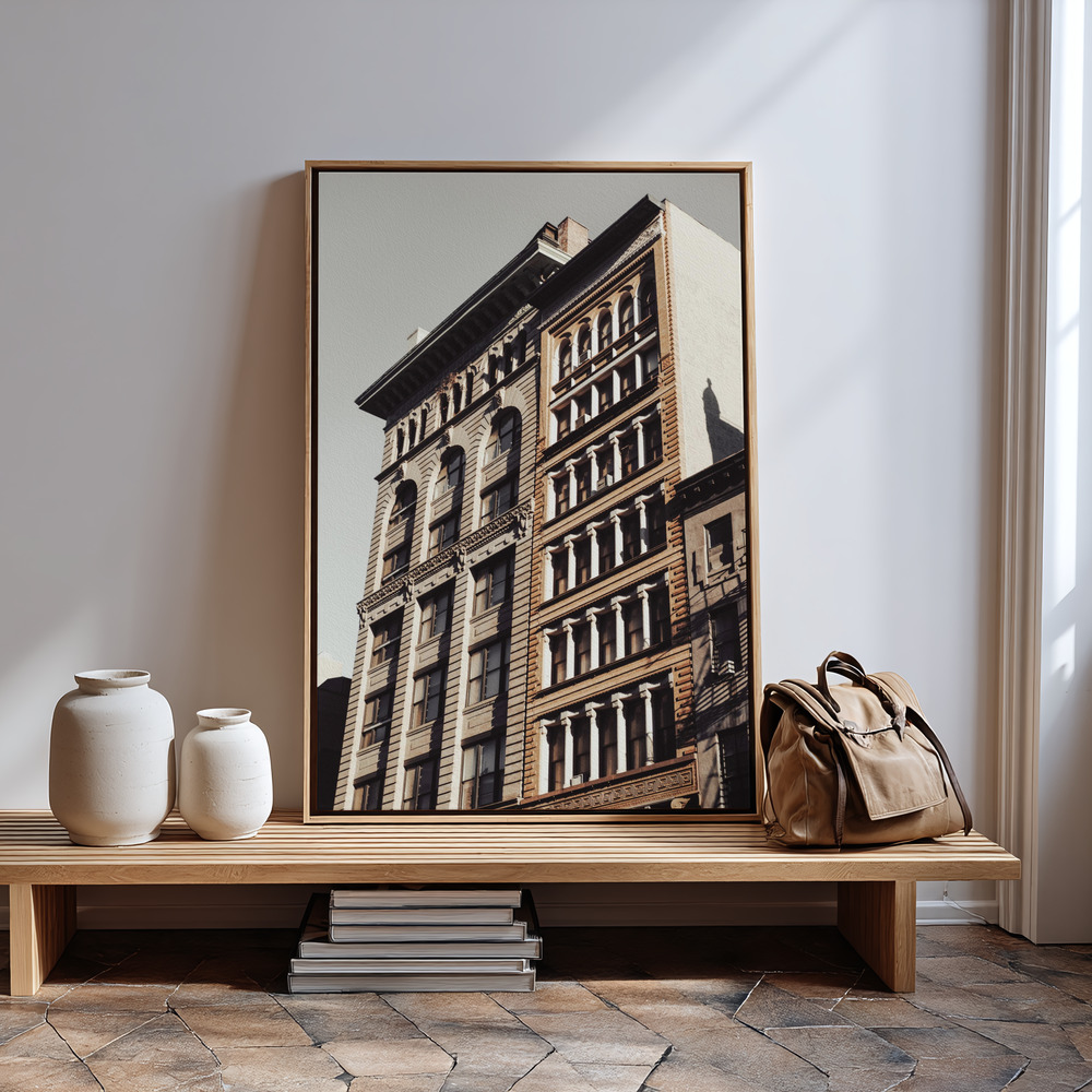 Canvas taulu - New York City Building sisäänkäynnin luona