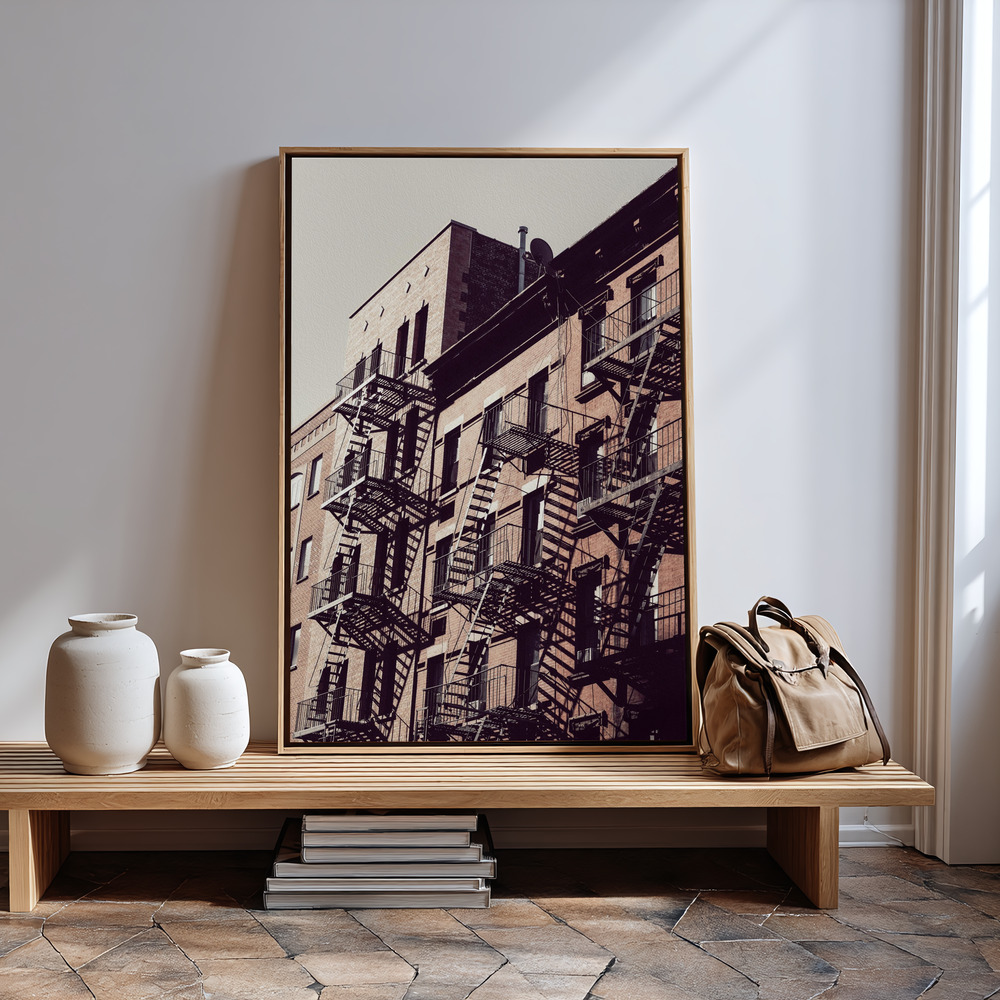 Canvas print - New York City Fire Escapes 02 in guest room