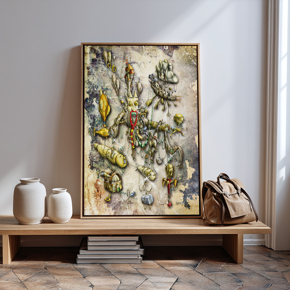 Canvas print - Sleepless Nights - the first in guest room