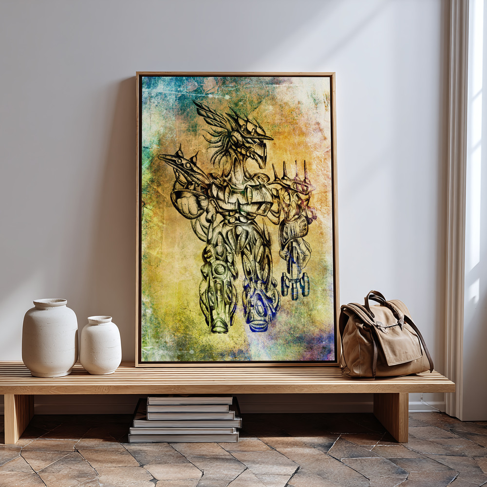 Canvas print - It was not me cyborg in guest room