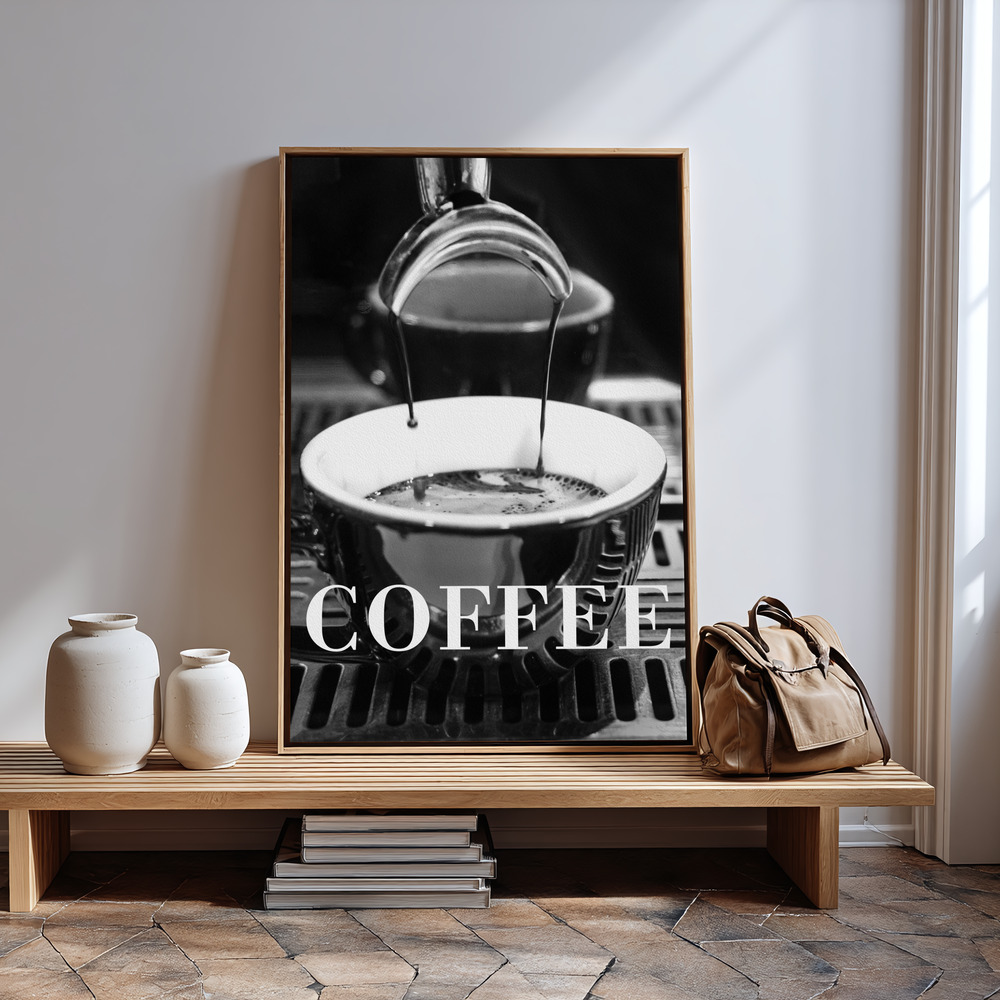 Canvas schilderi - Coffee Text 2 in guest room
