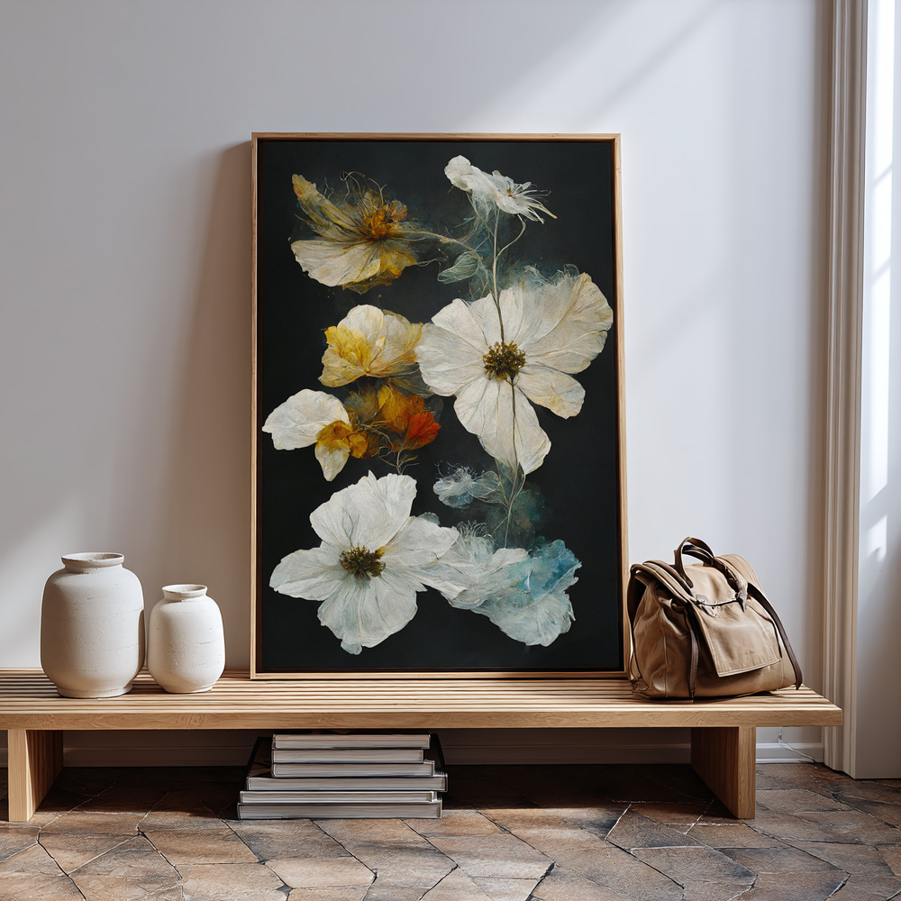 Obraz na płótnie - Dry Flowers przy wejściu