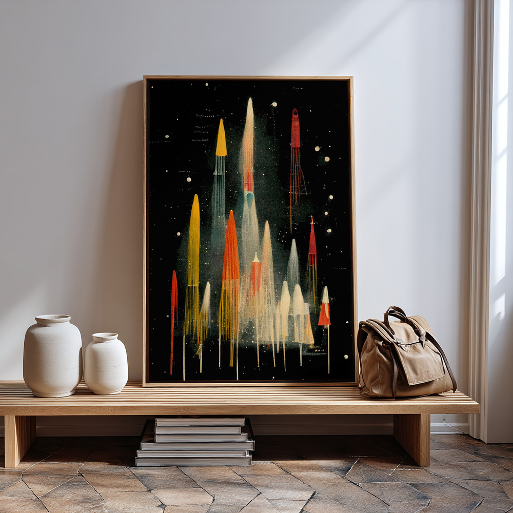Canvas schilderi - Rockets bij de ingang