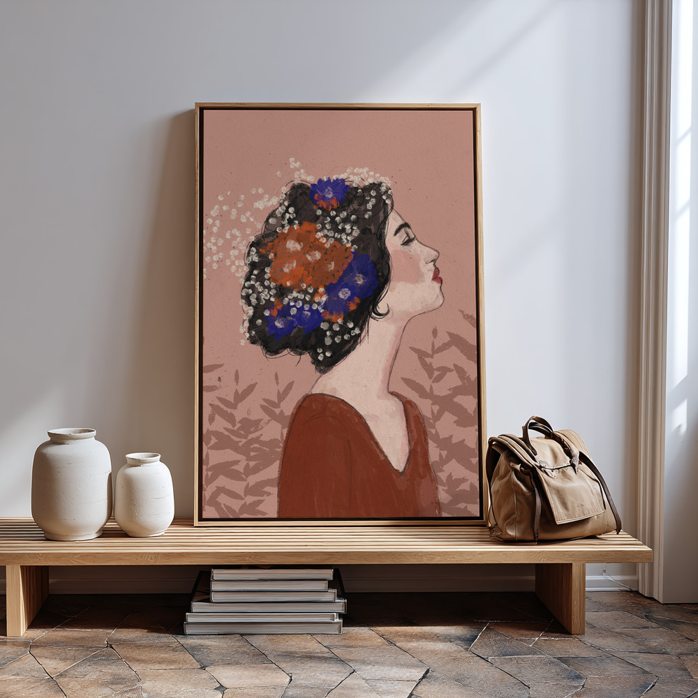 Canvas print - Summer Night in guest room