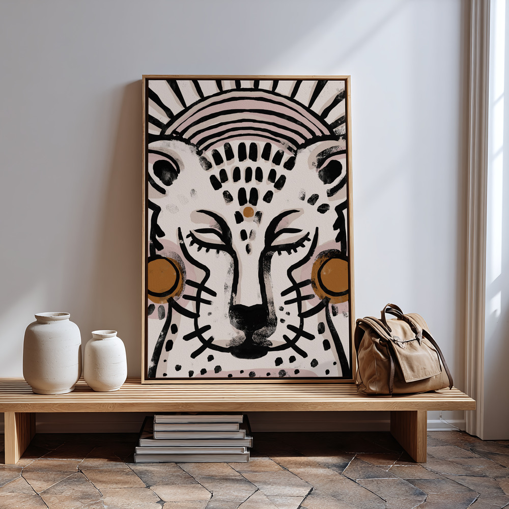 Canvas print - Tiger (Light Version) in guest room