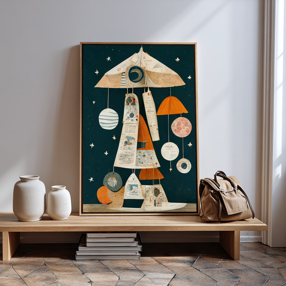 Canvas print - Ufo Mobile in guest room