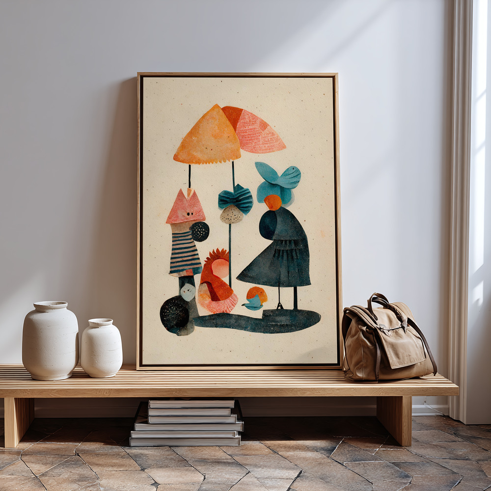 Canvas schilderi - Granny And Friends in guest room