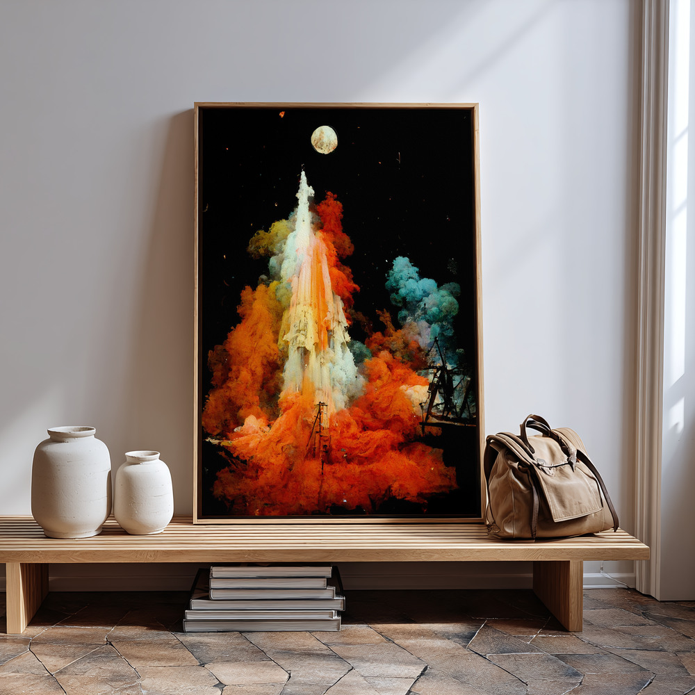 Canvas print - The Launch in guest room