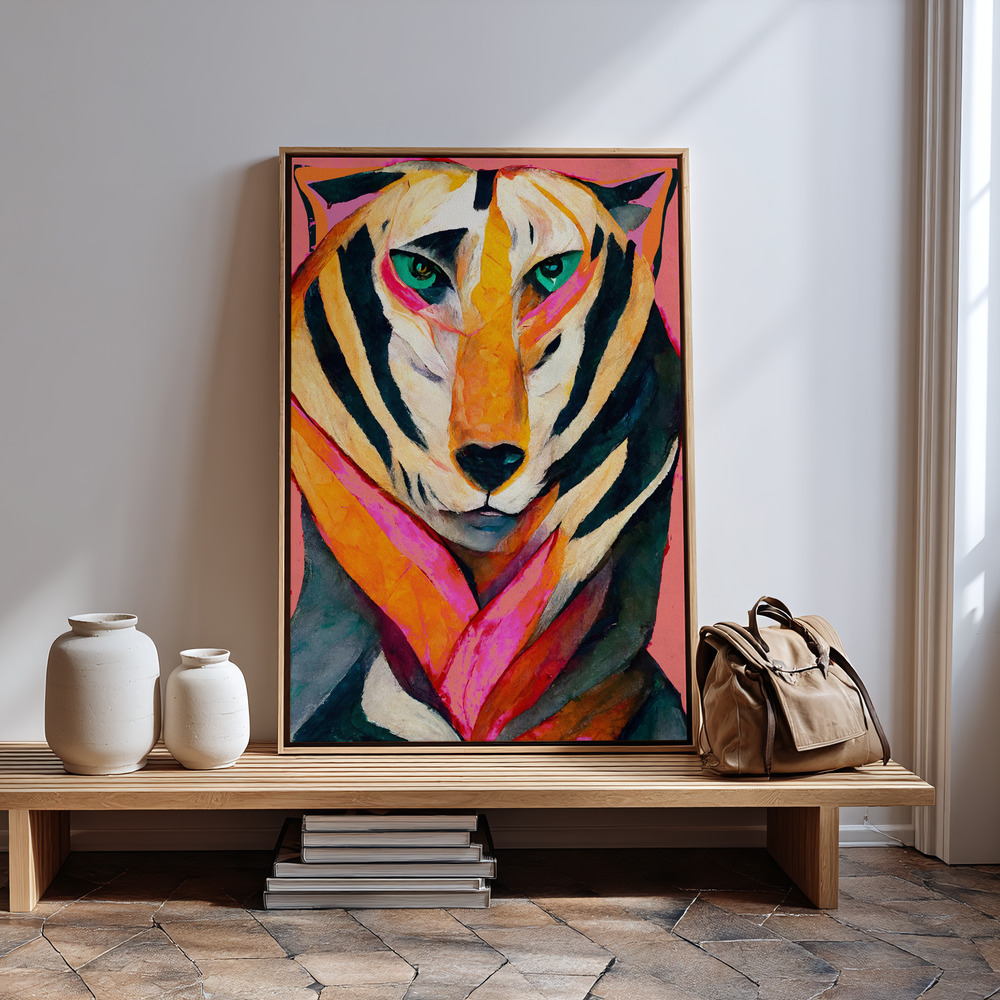 Canvas print - The Tiger in guest room
