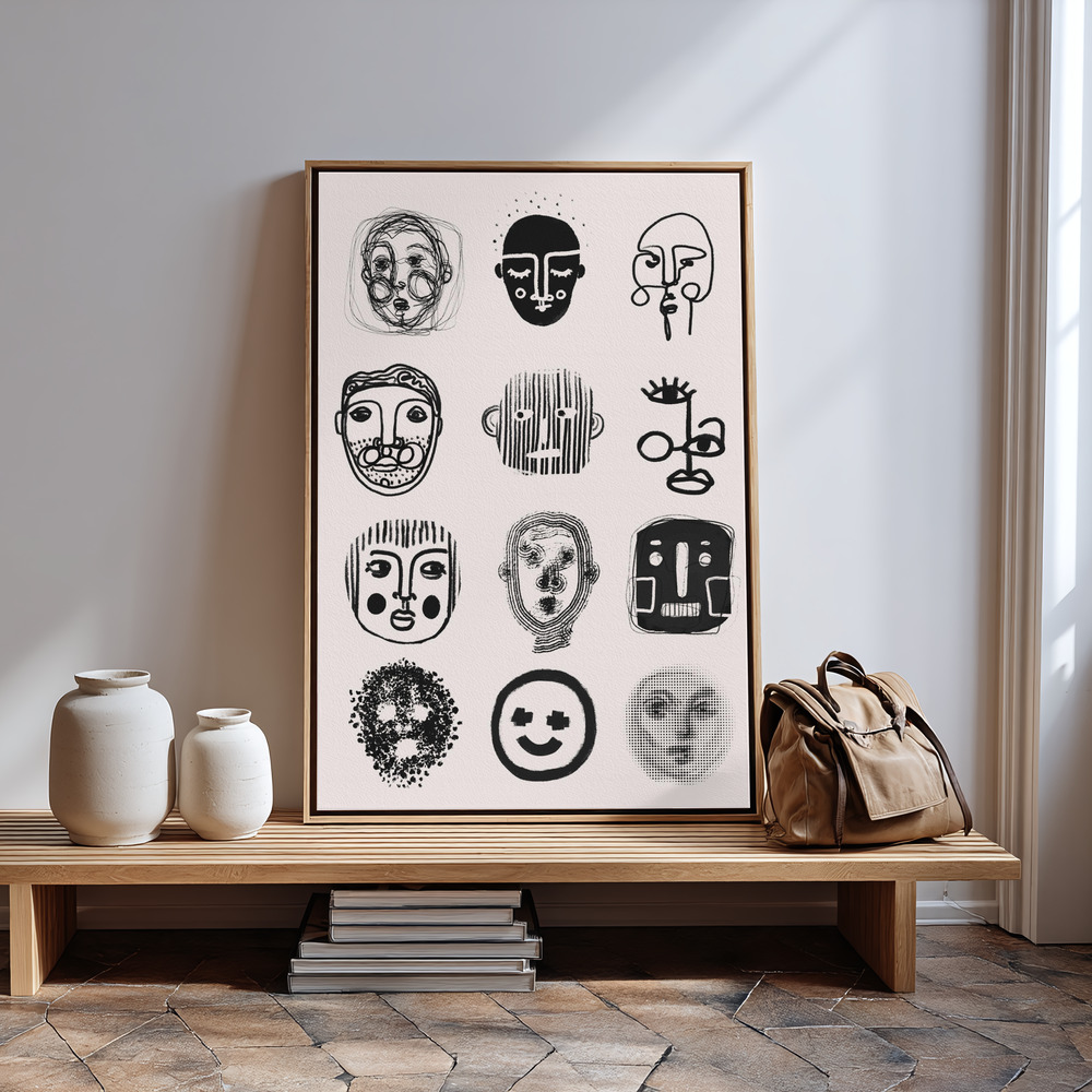 Canvas print - Twelve in guest room