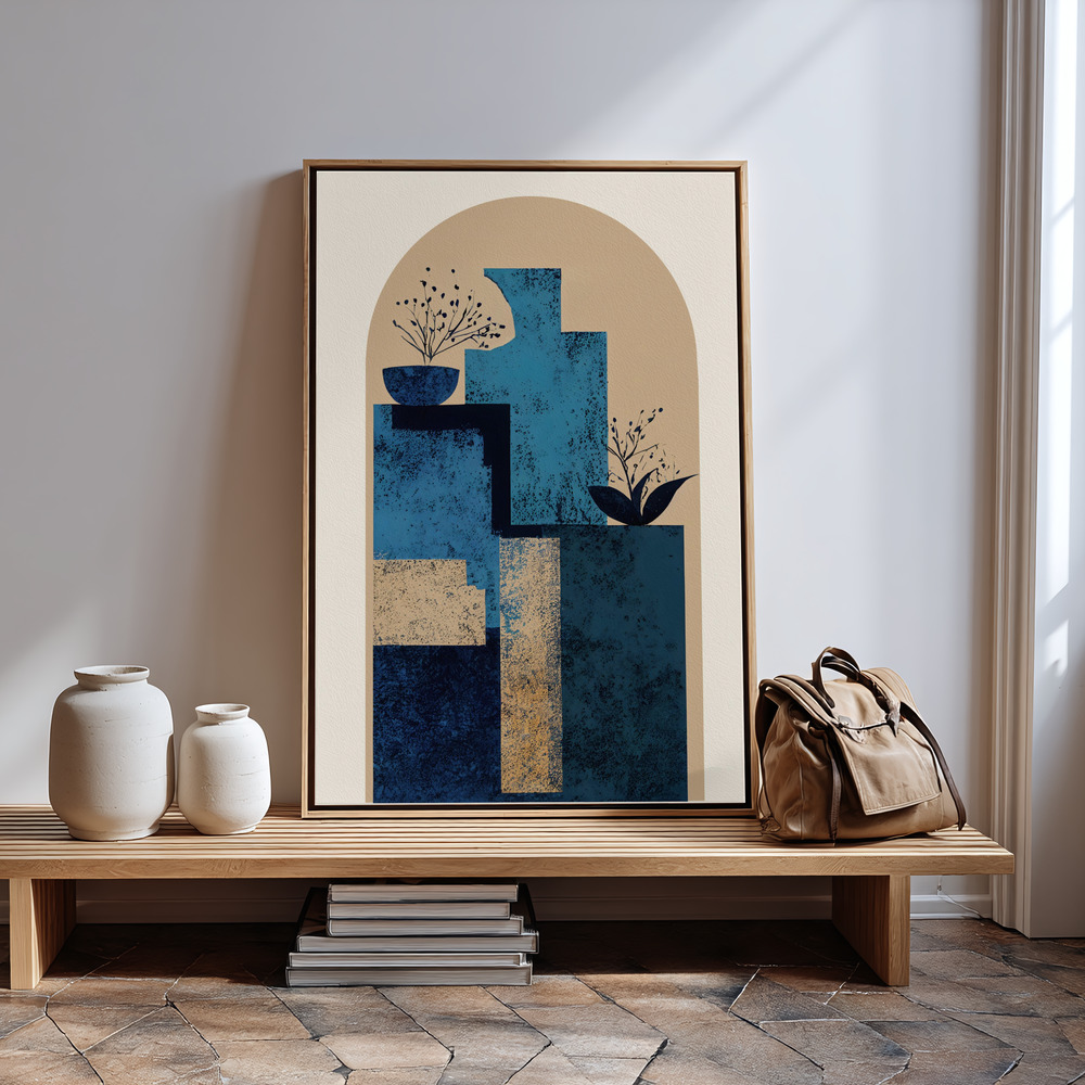 Canvas print - Blue Vase in guest room