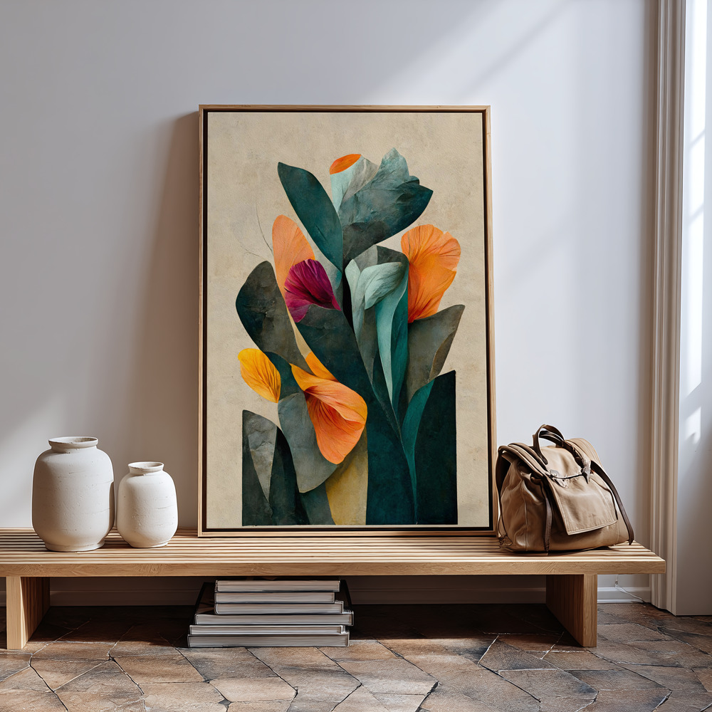 Canvas print - In My Garden in guest room